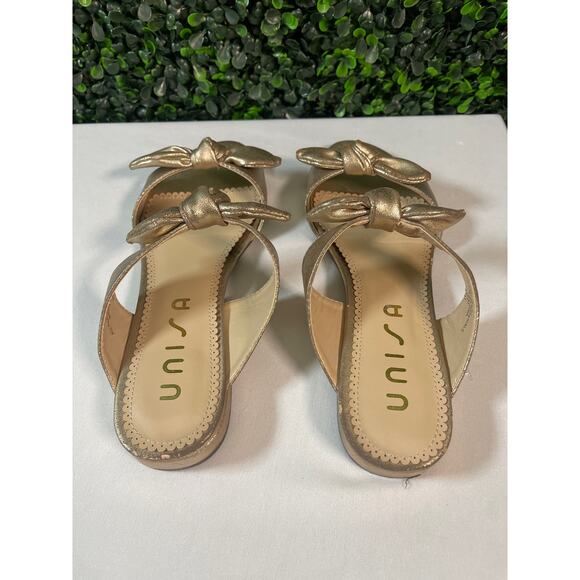 Unisa, Gold Slip On Sandals, Women’s Size 7.5 - Picture 6 of 8
